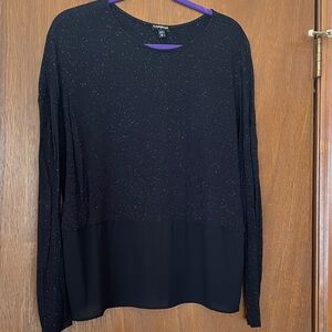 Express Black Long Sleeve Top